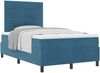 vidaXL Boxspringbett mit Matratze Dunkelblau 120 x 190 cm Samt 3339822 Bild 2