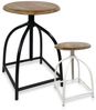 Amagohome Drehhocker Drehhocker Barhocker Hocker Drehstuhl höhenverstellbar Massivholz Sitz Bild 2