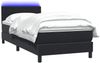 vidaXL Boxspringbett mit Matratze & LED Schwarz 90x210 cm Samt 3317249 Bild 3