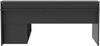 Schreibtisch >Tamas< in Schwarz/matt - 200x91x125,5cm (BxHxT) Bild 5