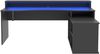 Schreibtisch >Tamas< in Schwarz/matt - 200x91x125,5cm (BxHxT) Bild 3