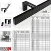 Deco-Raum® Gardinenschiene Innenlauf Loft | Befestigung: Deckenträger | Größe: 400cm | Material: Aluminium | Farbe: Schwarz Bild 3