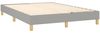 vidaXL Polsterbett mit Matratze Hellgrau 140x200 cm Stoff Bild 4