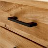 Linea Natura 'WINTERTUR' Schreibtisch, Massivholz Eiche, 140 x 77 x 65 cm, mit 2 Schubladen Bild 3