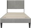vidaXL Bettrahmen mit Kopfteil Hellgrau 80 x 200 cm Samt 42027467 Bild 4