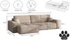 Kaiser Möbel Ecksofa mit schlaffunktion und bettkasten, Eckcouch BEST XL stoff Poso, Mit Bettfunktion und Bettzeugfach Bild 2