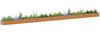 vidaXL Hochbeet Hellbraun 970 x 50 x 36 cm Verzinkter Stahl 42017350 Bild 3