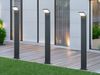 Moderne LED Pfostenleuchte aus ALU 3er SET in anthrazit, IP54, Höhe 100 cm Bild 5