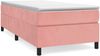 vidaXL Boxspringbett mit Matratze Rosa 80x200 cm Samt 3144650 Bild 2