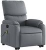 vidaXL Massagesessel mit Aufstehhilfe Grau Kunstleder 3204896 Bild 4