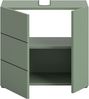 welltime Waschbeckenunterschrank BIEL, Breite: 60 cm, 2 Türen, 2 Fächer, Siphonausschnitt (1-St) Waschbeckenunterschrank, Unterschrank, WBU, Badezimmer, Bad Bild 4