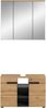 Xonox Canu Badkombination (B/H/T: 80x193x34 cm) in Basalt grau Nachbildung und Artisan Nachbildung Bild 4
