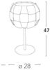 Tischleuchte NECTAR E27 ohne Leuchtmittel Durchm. 28cm, Höhe 47cm weiß Bild 2