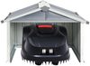 vidaXL Mähroboter Garage, Verzinkter Stahl, 92 x 97 x 63 cm, Grau Bild 3