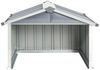vidaXL Mähroboter Garage, Verzinkter Stahl, 92 x 97 x 63 cm, Grau Bild 4