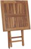 vidaXL Gartentisch Klappbar 60×60×75 cm Massivholz Teak 48994 Bild 5