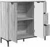vidaXL Sideboard Graues Sonoma 89,5 x 33 x 82 cm Holzwerkstoff 883460 Bild 5