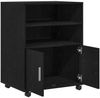 vidaXL Schrank mit Regal Schwarz Eichen-Optik 60 x 48 x 74,5 cm 869242 Bild 5