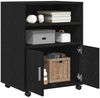 vidaXL Schrank mit Regal Schwarz Eichen-Optik 60 x 48 x 74,5 cm 869242 Bild 3