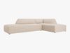 Micadoni Ecksofa Ruby 4-Sitzer Rechts Strukturierter Stoff Ottawa Beige Bild 2