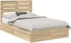 vidaXL Aufbewahrungsbett Sonoma-Eiche 120 x 200 cm Holzwerkstoff 3411580 Bild 2