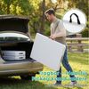 TLGREEN Bierzeltgarnitur Klappbar 3-teilig, 1 Biertisch + 2 Bierbank, (Wetterfest Gartenmöbel Set mit Tragegriff, HDPE+Stahlrohr Campingtisch Outdoor), für Grillveranstaltung/Camping/Gartenparty (Bis zu 10 Personen) Bild 4