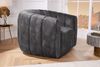 Bequemer Premium Drehsessel SALON Samt dunkelgrau Design-Sessel Bild 3