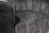 Bequemer Premium Drehsessel SALON Samt dunkelgrau Design-Sessel Bild 5