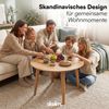 skølm 'Mjölnir' Couchtisch rund, Massivholz Eiche, natur geölt, Wohnzimmertisch Ø70 cm, Beistelltisch für Wohnzimmer Bild 5