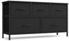 SONGMICS Kommode, Schrank, 5 Stoffschubladen, für Schlafzimmer, Flur, Wohnzimmer, schwarz Bild 5