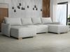 Ecksofa Fernik U mit Schlaffunktion und Bettkasten, schmale Armlehne (Farbe: Soul 16) Bild 2