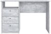 KOMTO Schreibtisch Oslo 110 H Griffe Computertisch Klein Arbeitstisch mit Schubladen, Büro PC-Tisch Kinderschreibtisch Schreibtisch 110 x 50 x 74 cm Bild 3