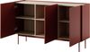 AX LIVING Sideboard Orchis K144 144 cm Modern Funktional Rot Ziegelrot Bild 5