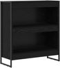 vidaXL Bücherregal Schwarz Eichen-Optik 80 x 30 x 86,5 cm 886408 Bild 2