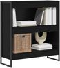 vidaXL Bücherregal Schwarz Eichen-Optik 80 x 30 x 86,5 cm 886408 Bild 3