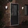 vidaXL LED-Außenwandleuchten mit Sensor 2 Stk. Weiß Aludruckguss 4006275 Bild 3