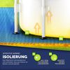 tillvex® Pool Bodenschutzmatte Blau - 48 Stück | Unterlegmatte für Pool & Planschbecken | Poolmatte Bodenmatte Outdoor | Poolunterlage Bodenschutz Matten wärmeisolierend | Whirlpool Bodenfolie weich Bild 5