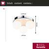 Paulmann 71062 Selection Bathroom Deckenleuchte Gove Chrom Satin 3-flammig G9 IP44 Bild 5