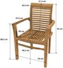 Teak Stapelstuhl Cosenza (2 Stück) Lehne: 95cm Bild 3