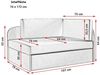 Sofa Kindersofa Schlafsofa inkl. Bettkasten MAILO Seite Links Stoff Grau-Kinder Bild 5