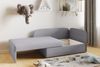 Sofa Kindersofa Schlafsofa inkl. Bettkasten MAILO Seite Links Stoff Grau-Kinder Bild 3