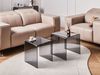 Beistelltisch 2er Set KENDALL Sicherheitsglas Schwarz Bild 3