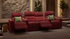 Sofanella Kinosofa BARI Viersitzer Heimkino Stoffcouch in Rot Bild 2