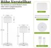ZMH LED Schreibtischlampe LED kabellos dimmbar 3000-6500K USB-C Tischleuchte für Terrasse, Augenschutz, LED fest integriert, Warmweiß-Neutralweiß-Kaltweiß, Tischleuchte für Innen, Tischlampe für Draußen. Bild 2