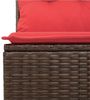 vidaXL 7-teiliges Gartensofa-Set mit Kissen, braun, Polyrattan 3220473 Bild 3