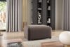 Ecksofa Designersofa MEGAN XS inkl. Hocker Stoff Salvador Braun Ottomane Links Bild 2