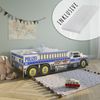 Kids Collective Autobett Kinderbett Jugendbett 80x160, Polizei mit Rausfallschutz Polizeiauto, mit Lattenrost, 160 x 80 cm, mit Matratze, Polizist Spielbett Bild 5