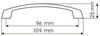 SO-TECH® Möbelgriff Bügelgriff UN17 BA 96 mm oder 128 mm, Griff Schrankgriff Schubladengriff - incl. Schrauben Bild 3
