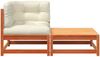vidaXL Garten-Ecksofa mit Kissen und Hocker 838114 Bild 5