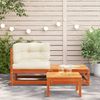vidaXL Garten-Ecksofa mit Kissen und Hocker 838114 Bild 3